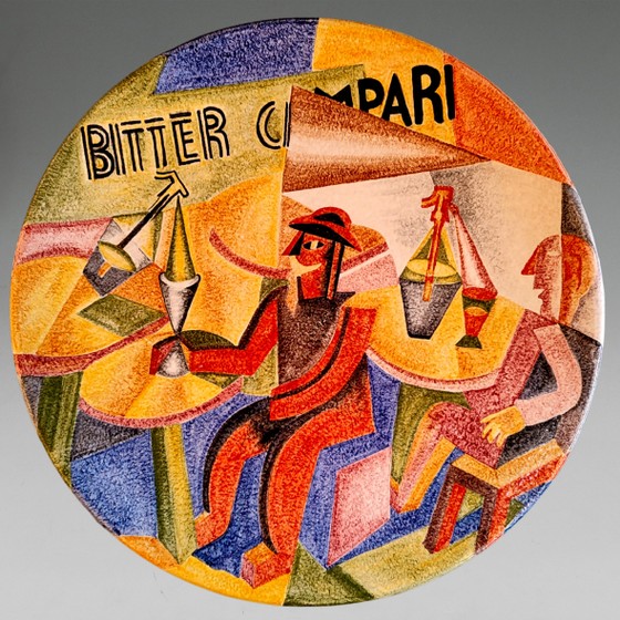 Piatto Delizioso al Seltz Campari (omaggio a Fortunato Depero)