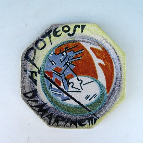 Piatto Apoteosi di Marinetti Ottagonale